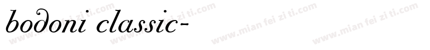 bodoni classic字体转换